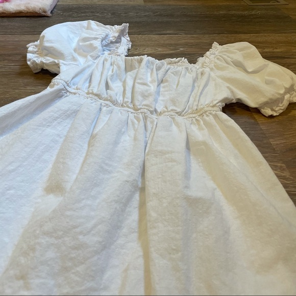 Puff Sleeve Beach Dress 100% Organic Cotton - Picture 2 of 6